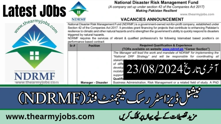 Job National Disaster Risk Management Fund 2024